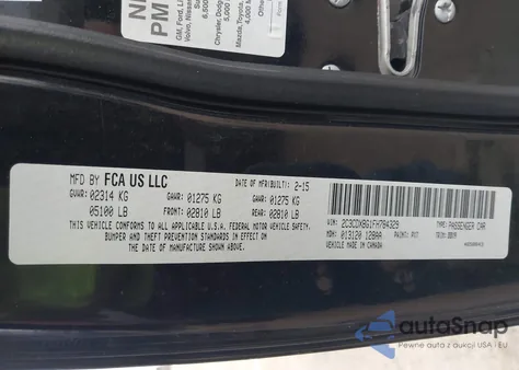 2015 Dodge Charger Se from USA, damaged, VIN 2C3CDXBG1FH784329